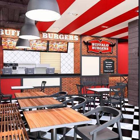 Buffalo Burgers (Баффало Бургерс) сетевой проект г. Сочи.